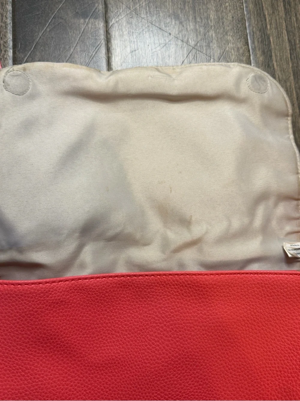 Thirty-One Coral Crossbody Purse Multicolor Striped Flap Adjustable Shoulder Bag